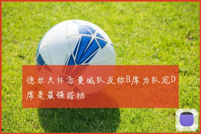 德尔夫怀念曼城队友称B席为队宠D席是最强搭档
